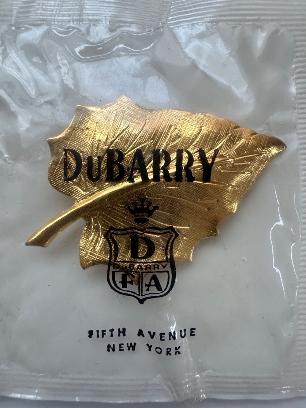 Dubarry of Ireland Gold Leaf Logo Pin